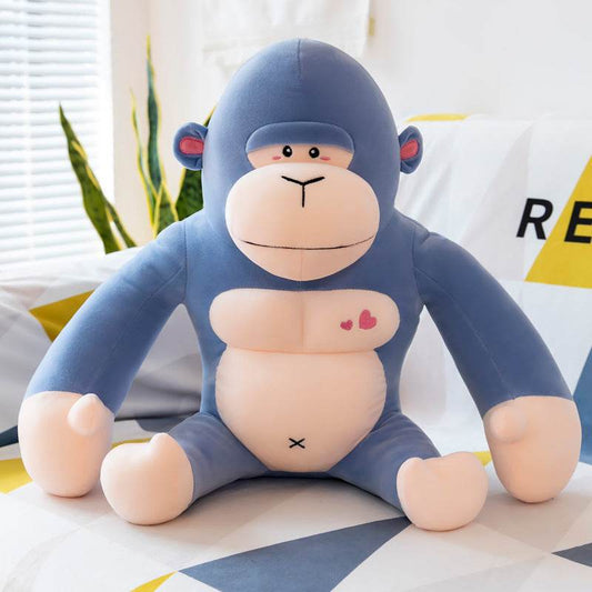 BuyCute Buffed Up Muscular Gorilla Plushie - Goodlifebean Plushies | Stuffed Animals