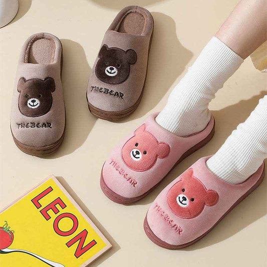 SnugglePaws: Kawaii Teddy Bear Slippers - Goodlifebean 0