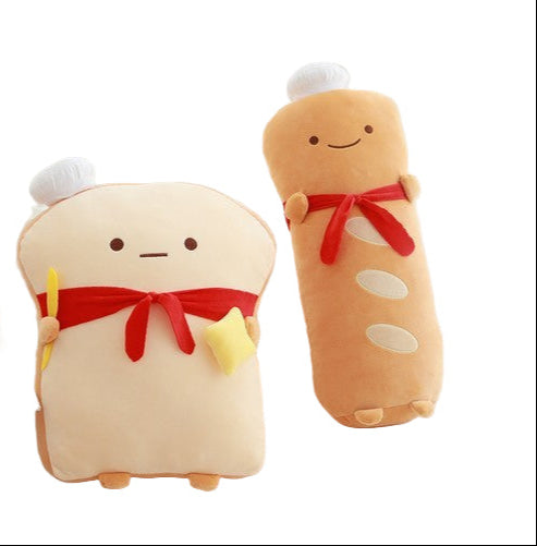 Shop Loafy & Toasty™ – Kawaii Bread Plushie Duo - Goodlifebean Plushies | Stuffed Animals