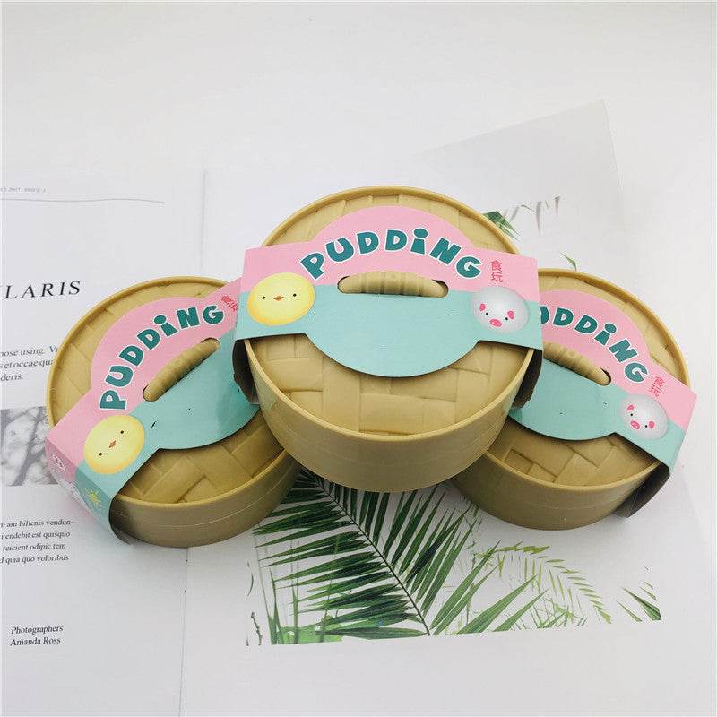 BuyStress Relief Steamed Bao Plushie | Decompression Toy - Goodlifebean Plushies | Stuffed Animals