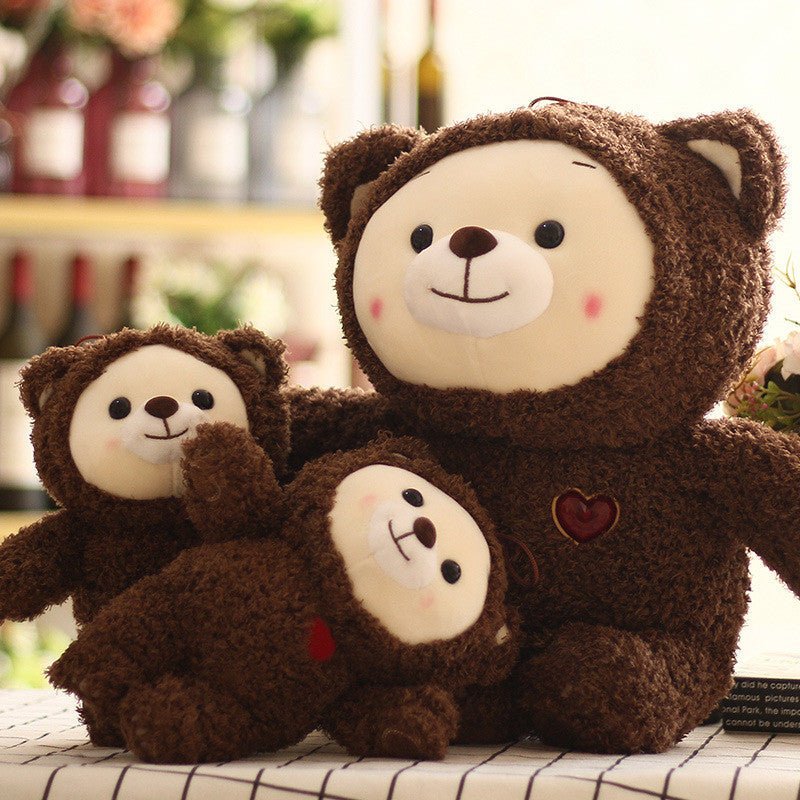 Mini Fuzzy Brown Teddy Bear - Goodlifebean Stuffed Animals