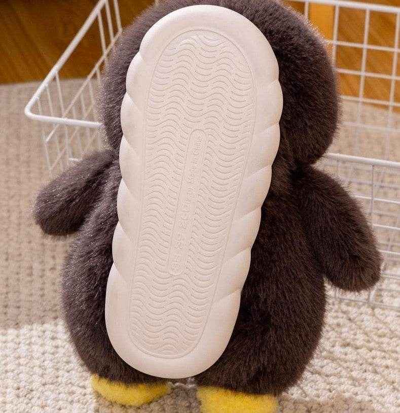 Happy Feet | Kawaii Penguin Plush Slippers - Goodlifebean Shoes