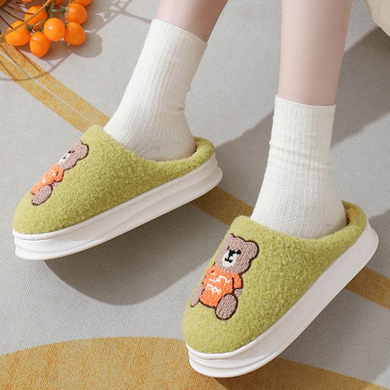 Shop Cute Teddy bear Slippers | Warm Indoor Slippers - Goodlifebean Plushie | Stuffed Animal