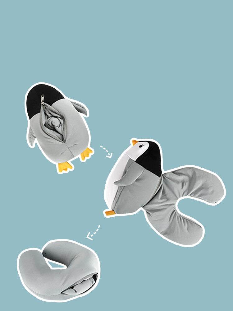 Penguin Travel Pillow Plush - Goodlifebean