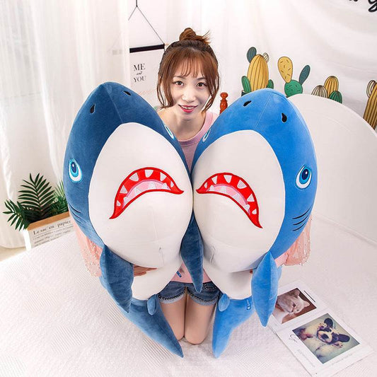 Shop Chomper: Scary Giant Stuffed Shark Plushie | 3.7ft Big Shark Plush - Goodlifebean Plushie | Stuffed Animal