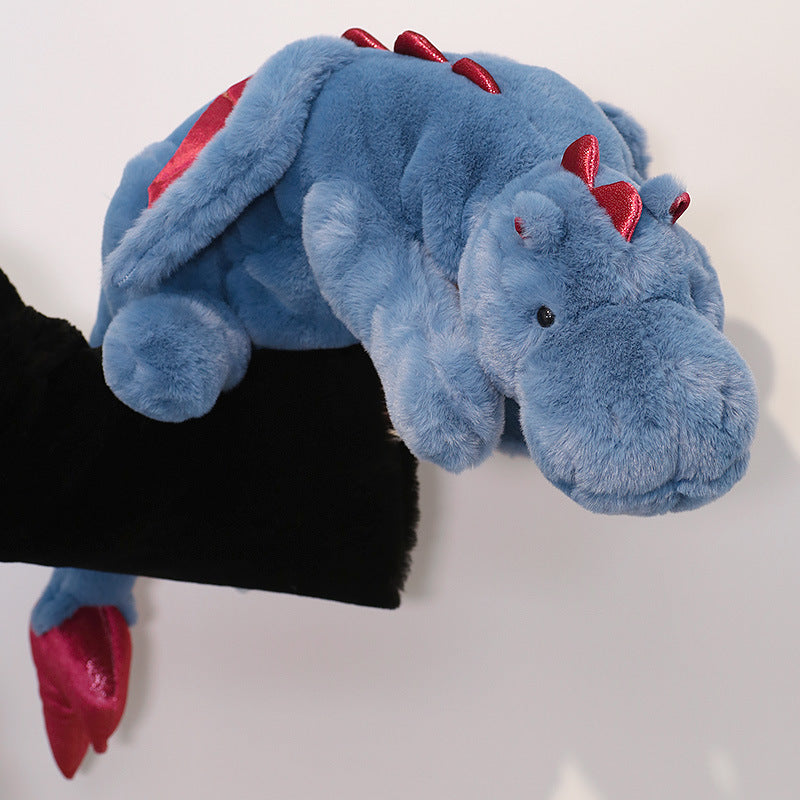 Draco: Giant Snow Dragon Plushie | Big 5ft Stuffed Animal Dragon