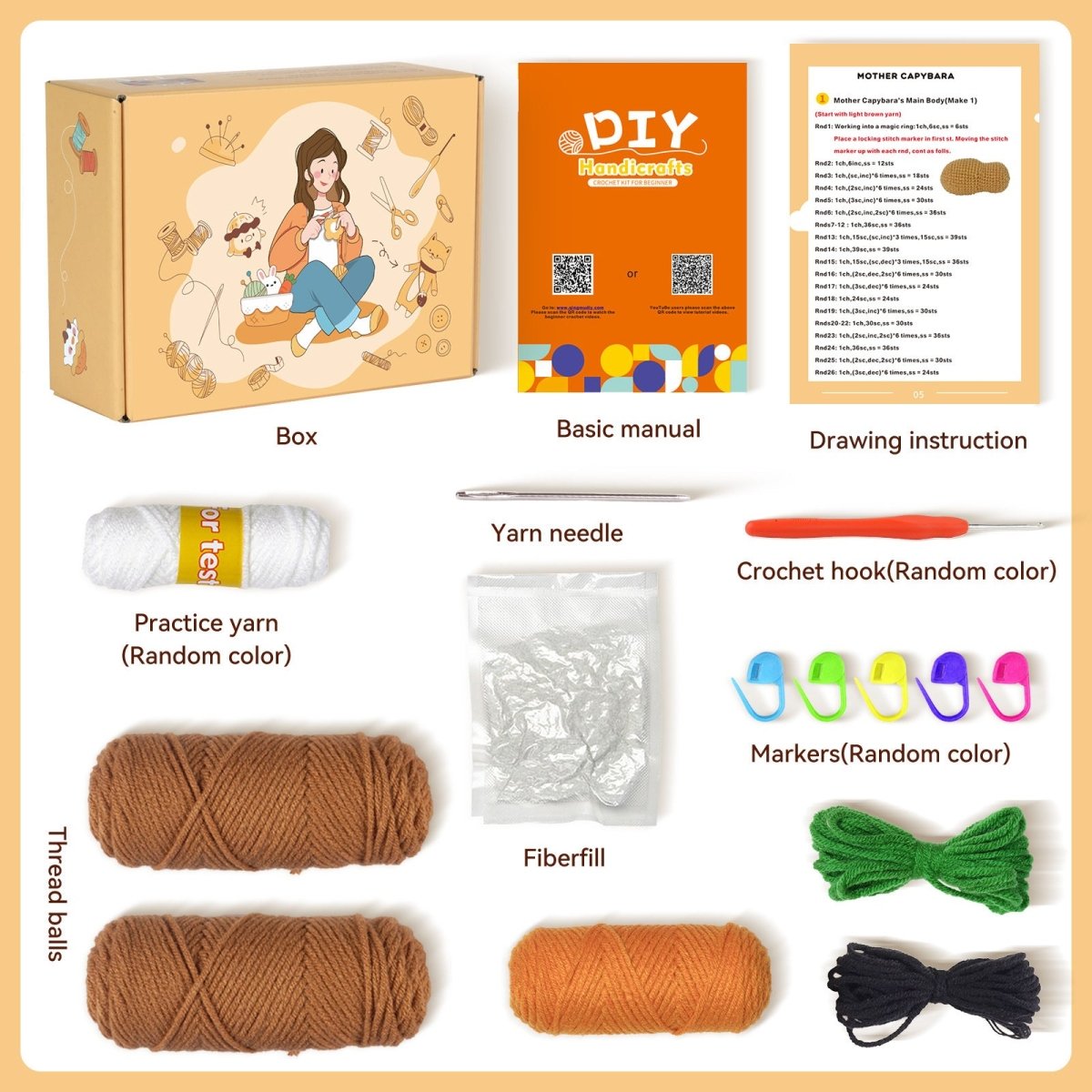 DIY Capybara Crochet - Goodlifebean Activity Toys