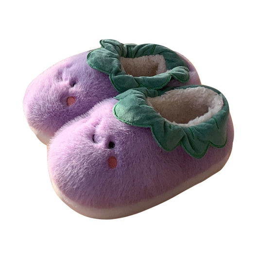 Shop Squishplant: Kawaii Squishy Eggplant Slippers - Goodlifebean Plushie | Stuffed Animal