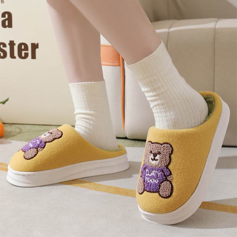 Shop Cute Teddy bear Slippers | Warm Indoor Slippers - Goodlifebean Plushie | Stuffed Animal