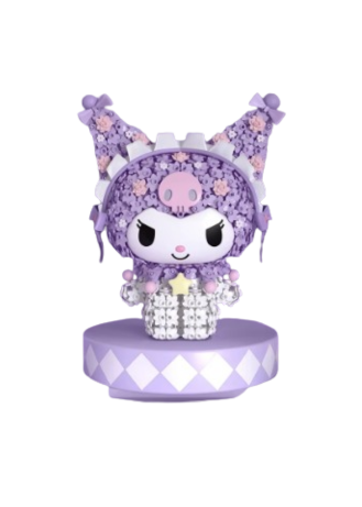 Assembled White & Purple Rabbit Building Block