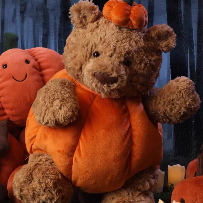 Cute Pumpkin Bear Plushie