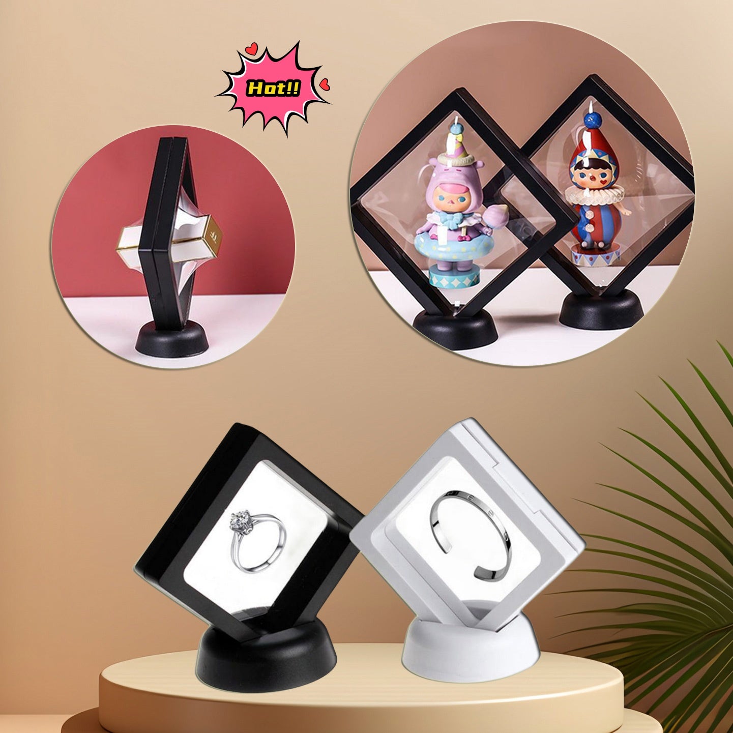 Unbreakable Display Preserving Frame with Stand