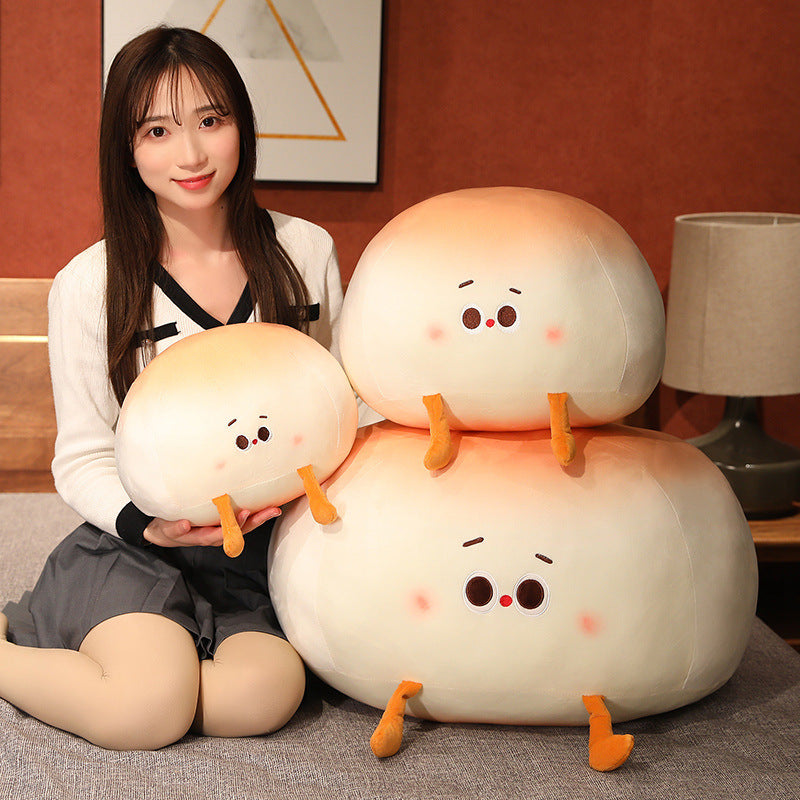 Shop Kawaii Steamed Bao Bun Plushie - Goodlifebean Plushies | Stuffed Animals