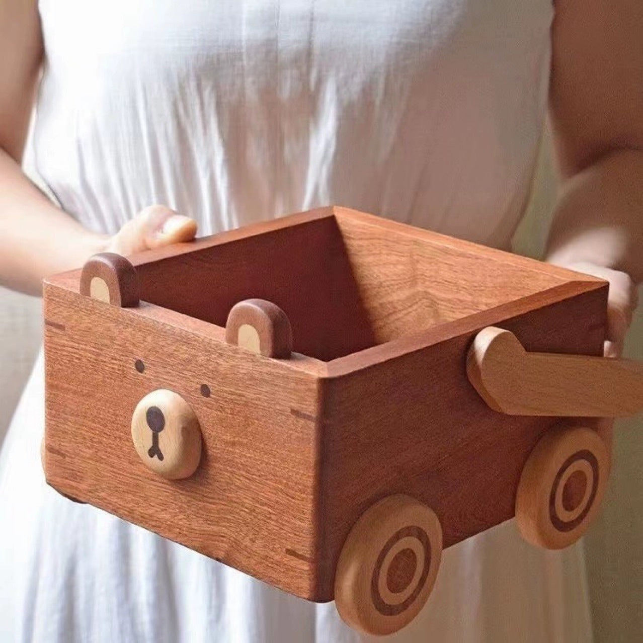 Shop Wooden Teddy Bear Basket - Goodlifebean Plushie | Stuffed Animal