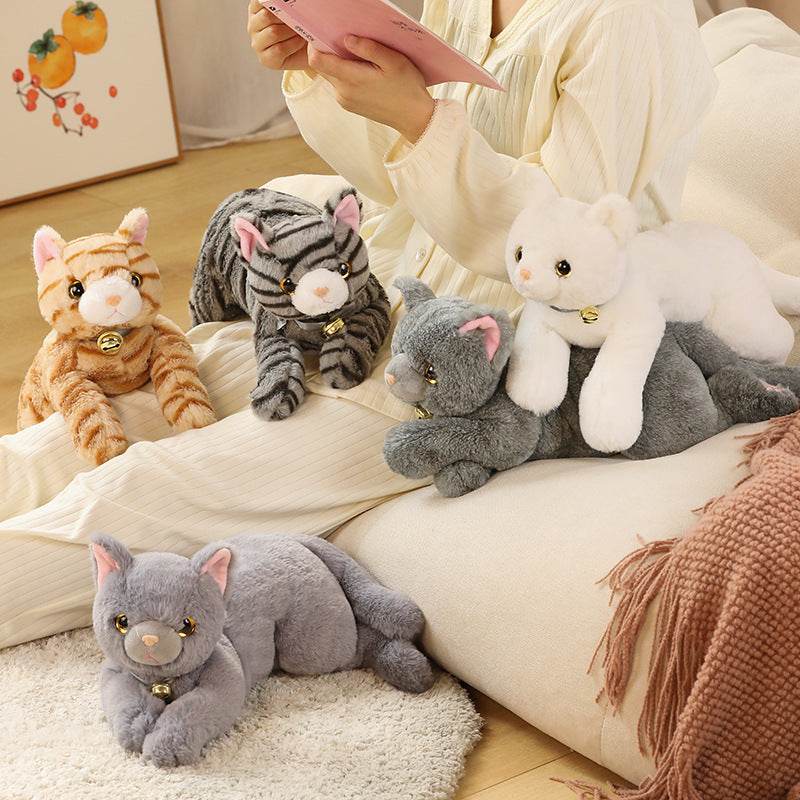 Shop Furry Feline Friends | Lifelike Stuffed Animal Cat Plush - Goodlifebean Plushie | Stuffed Animal