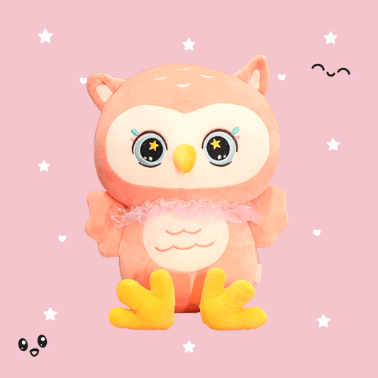 Shop Luna the Owl Plushie - Goodlifebean Plushie | Stuffed Animal