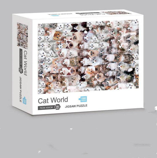 BuyPurrplexing Delight: 1000 pieces Cat Puzzle for Adult (Impossible) - Goodlifebean Plushies | Stuffed Animals