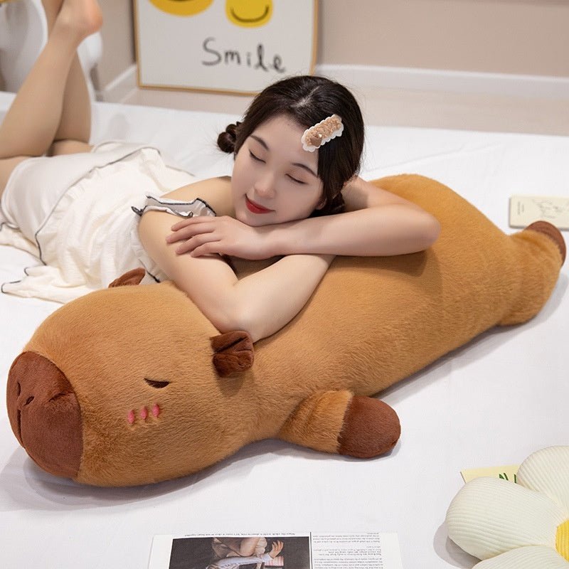 Cinnamon: Cute Body Pillow Capybara Plushie - Goodlifebean Stuffed Animals