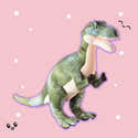 Peluche Dinosaure Tyrannosaurus Rex Barrado 30 Cm | Qualité Super Soft | Gris (Thor) | Jouet Enfant à Partir De 12 Mois - 9