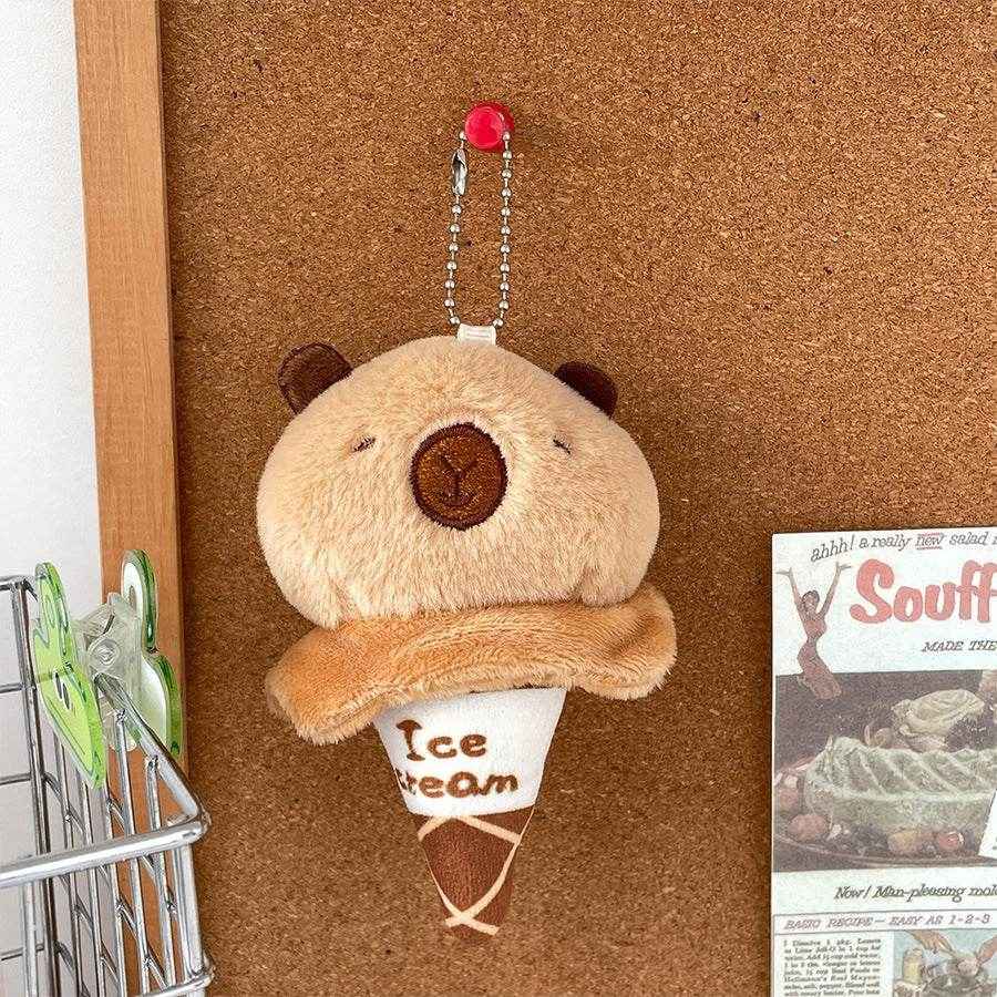 CapyCream: Mini Capybara Flavored Ice - cream Plushie - Goodlifebean stuffed animals