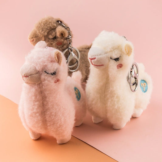 Alpi The Alpaca | Kawaii Plush Alpaca Bag Charm | Lil Beans Keychain - Goodlifebean Keychains