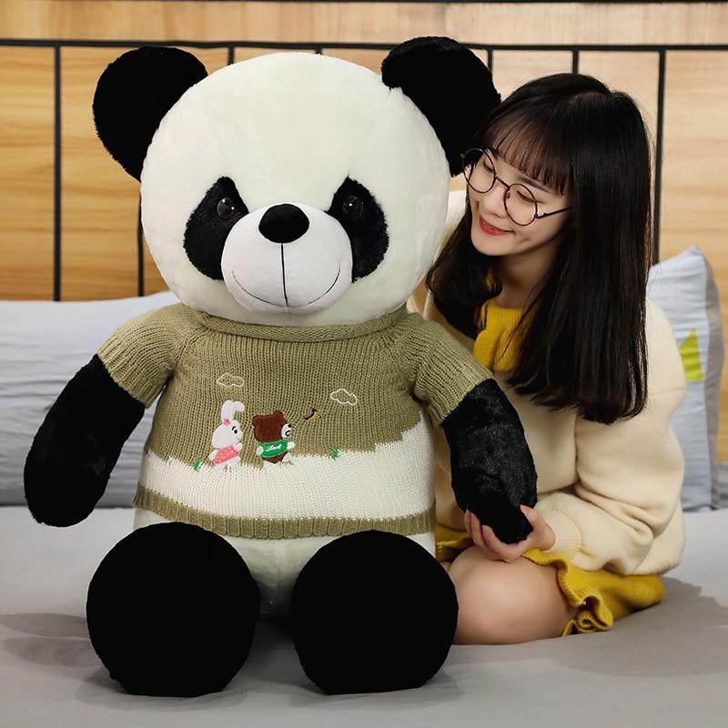BuyJumbo Stuffed Panda Plushie | 3.2ft Panda Plush - Goodlifebean Plushies | Stuffed Animals