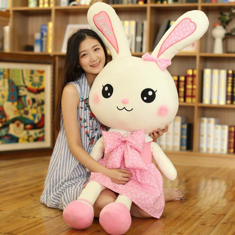 Jumbo Stuffed Animal Bunny Plushie | 4.5ft Rabbit - Goodlifebean stuffed animals
