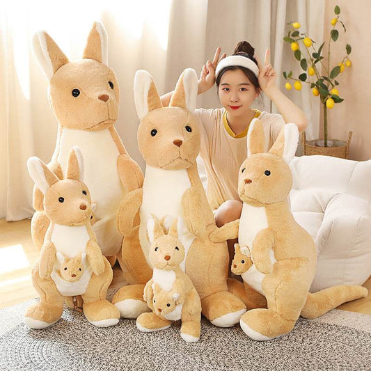 BuyKuddleRoos: Mommy & Mini Kangaroo Plushie - Goodlifebean Plushies | Stuffed Animals