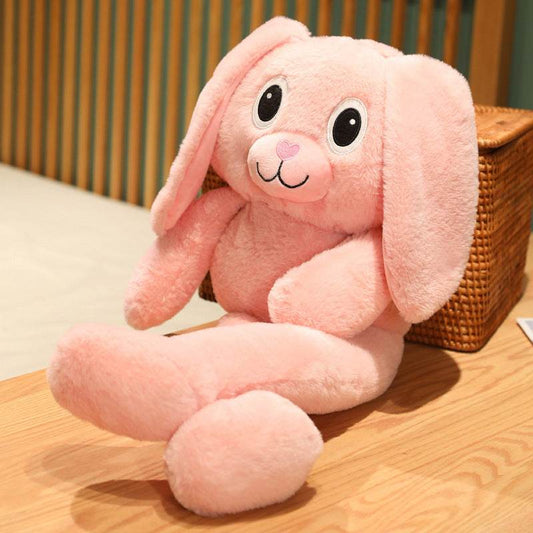 Shop Kawaii Pink Floppy Eared Stuffed Bunny Plushie - Goodlifebean Plushie | Stuffed Animal