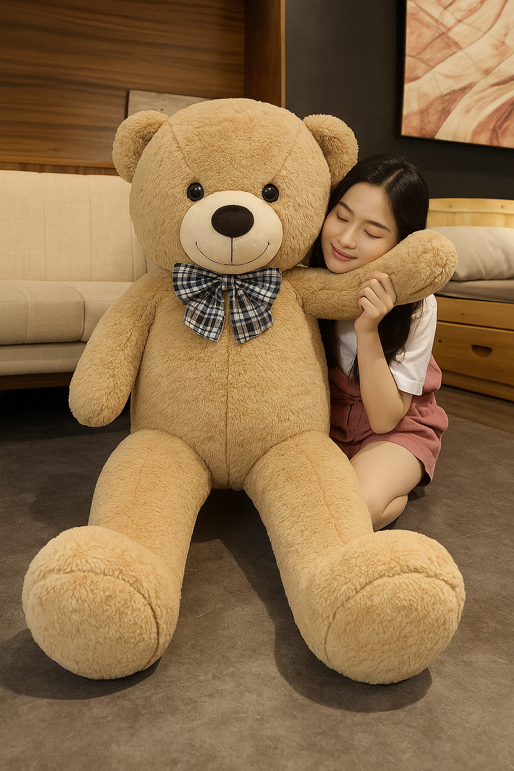 Shop Giant Life Size Teddy Bear Plush (4.5 Ft) - Goodlifebean Plushie | Stuffed Animal