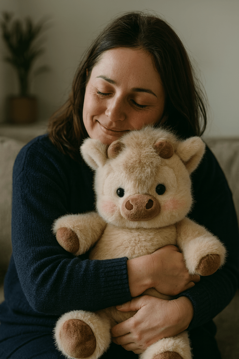 Chubby Highland Cow Plushie - Goodlifebean product_type