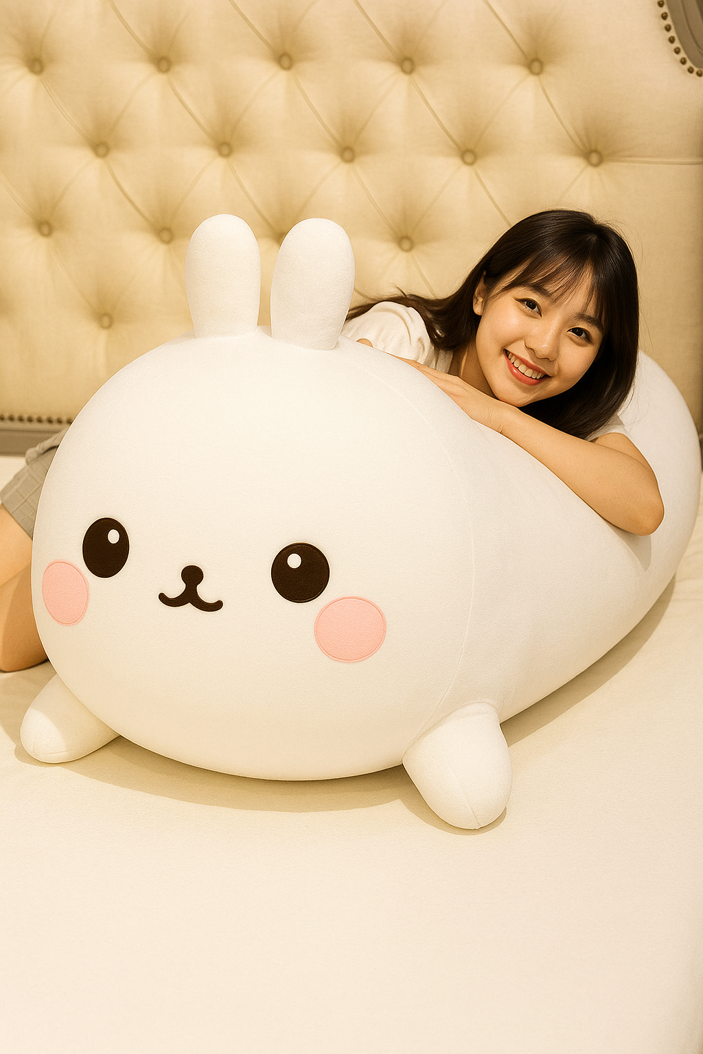 Chonky Stuffed Bunny Plush