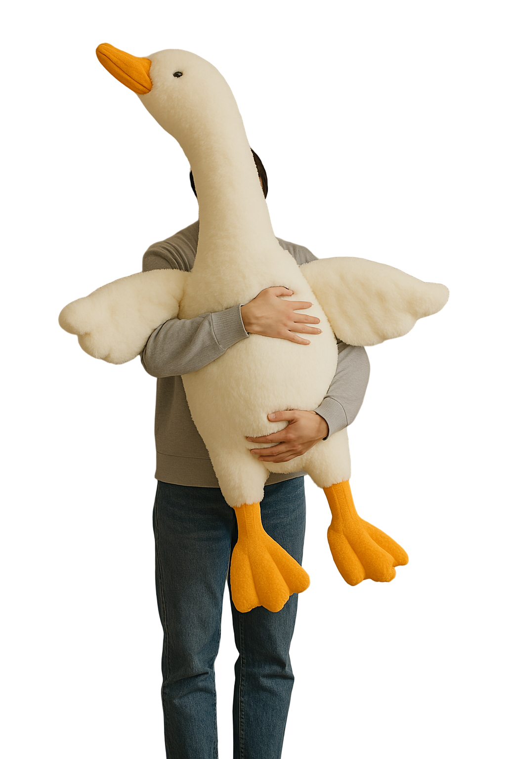 Shop Lucy The Goosey Plush | 6ft - Goodlifebean Plushie | Stuffed Animal