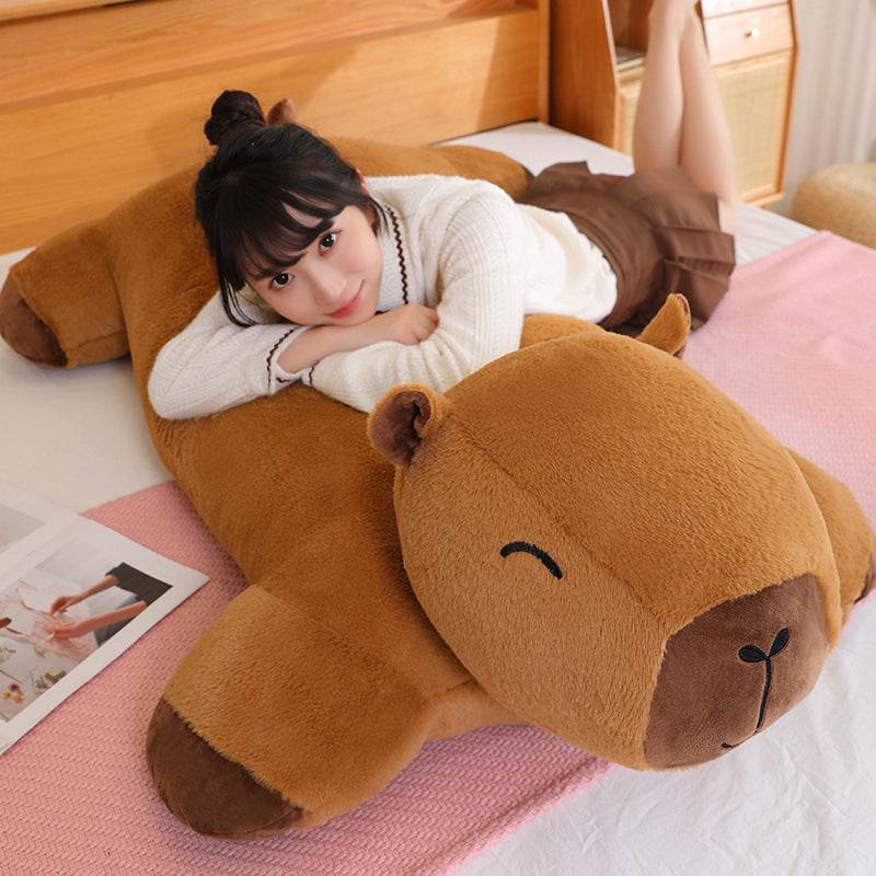 BuyWorld's Largest Capybara Plushie | Giant Capybara Plushie | 4.5 ft - Goodlifebean Plushies | Stuffed Animals