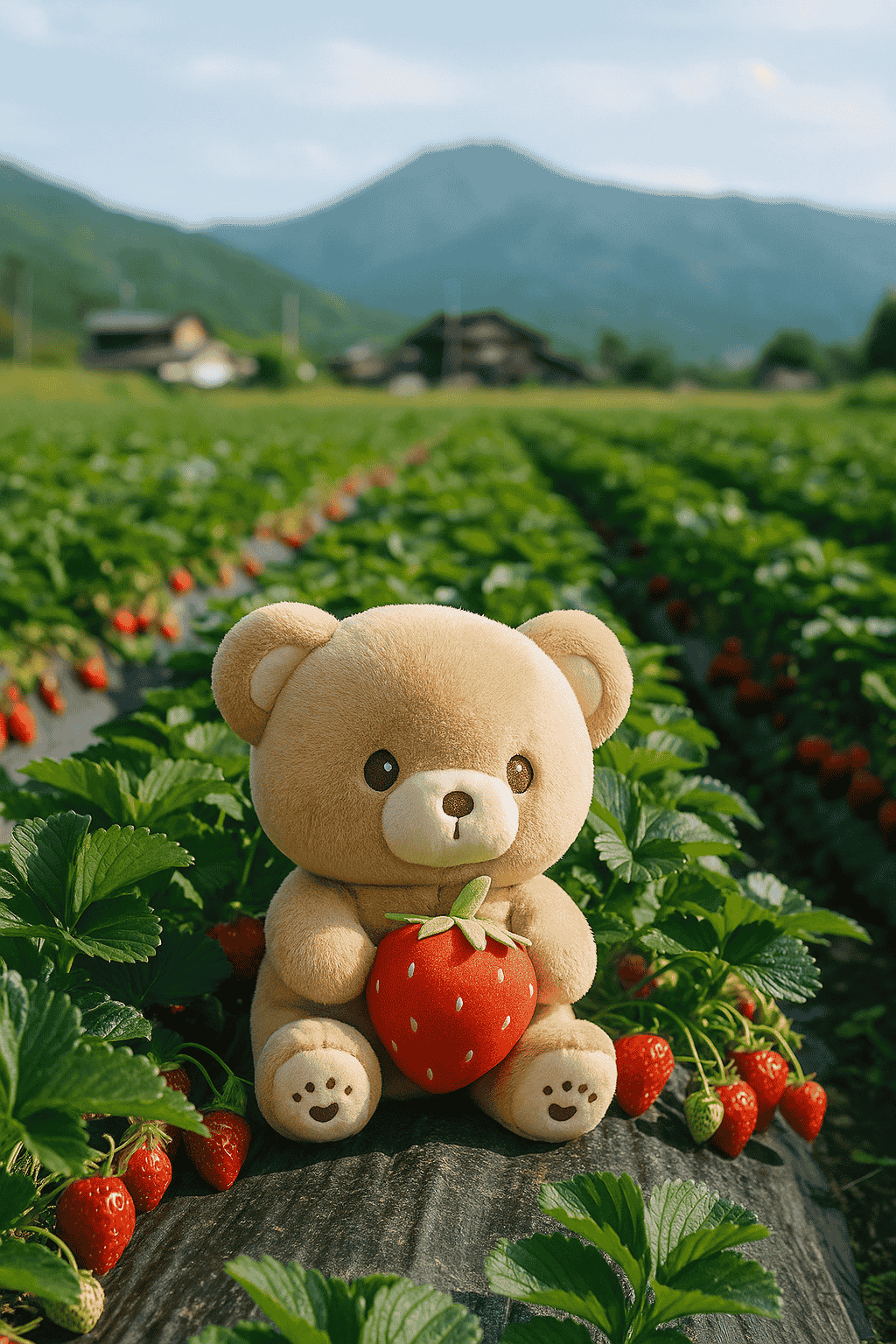 Shop Tiny Teddy Berry: Kawaii Teddy Bear - Goodlifebean Plushie | Stuffed Animal
