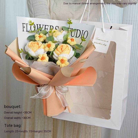 Cute Handmade Crochet Flowers For Girlfriend | Forever Roses For Her - Goodlifebean 0