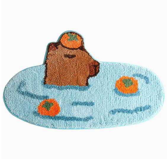 Kawaii Capybara Rug - Goodlifebean home decor
