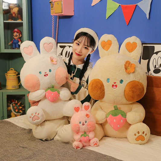 Shop CuddleBun Kawaii Bunny Plushie - The Softest Huggable Rabbit - Goodlifebean Plushie | Stuffed Animal