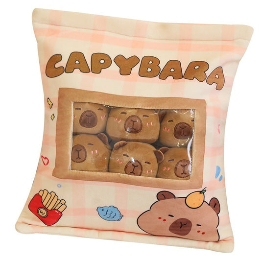 Shop CapyChill Squad™ – Pack of 6 Stress Relief Capybara Plushies - Goodlifebean Plushies | Stuffed Animals
