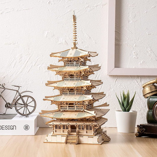 Shop Kyoto Tower 3D Wooden Building Block - Goodlifebean Plushie | Stuffed Animal