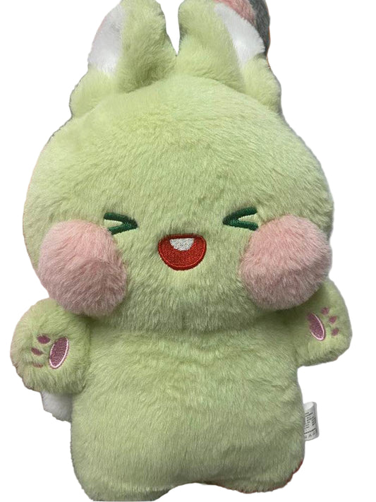 Buttons: Fluffy White Kawaii Bunny | Stuffed Animal Bunny.