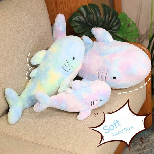 Shop Rainbow Mermaid Shark Plush - Goodlifebean Plushie | Stuffed Animal