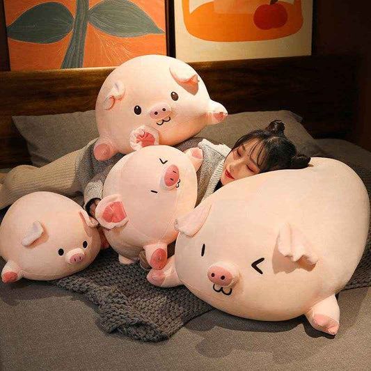 Evie: Chonky Chubby Piggy Plushie | Stuffed Animal Pig - Goodlifebean Stuffed Animals