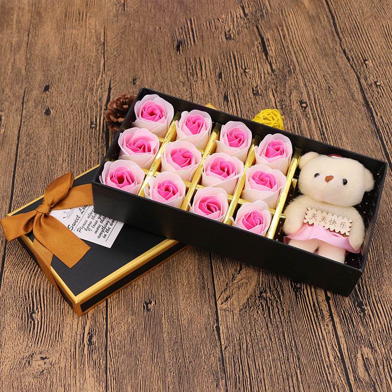 Shop Rose Bear Gift Box | Roses That Last Forever - Goodlifebean Plushie | Stuffed Animal