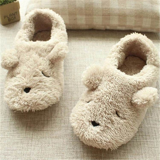Shop Fuzzy Puppy Plush Slippers - Goodlifebean Plushie | Stuffed Animal