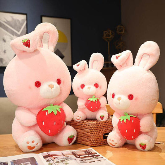 Shop Kawaii Strawberry Bunny Plushie - Goodlifebean Plushie | Stuffed Animal