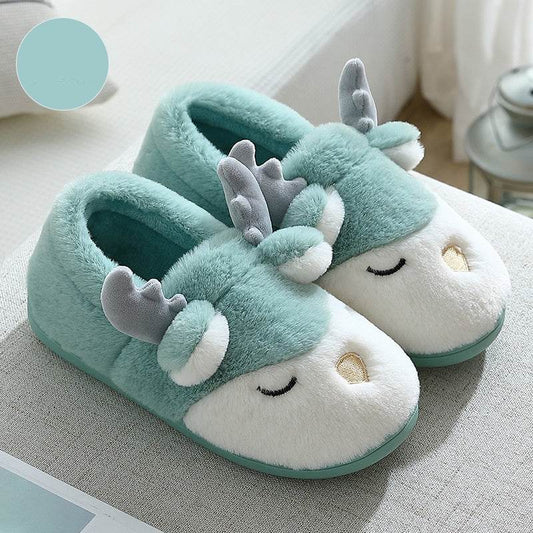 Shop Spoodle: Cozy Elk Indoor Slippers - Goodlifebean Plushie | Stuffed Animal