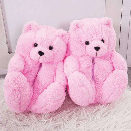 Shop Snuggly Pink Teddy Bear Plush - Goodlifebean Plushie | Stuffed Animal