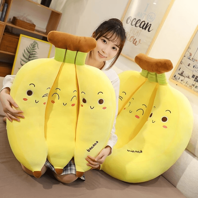 Shop Banana Kawaii Stuffed Plush Pillow - Goodlifebean Plushie | Stuffed Animal