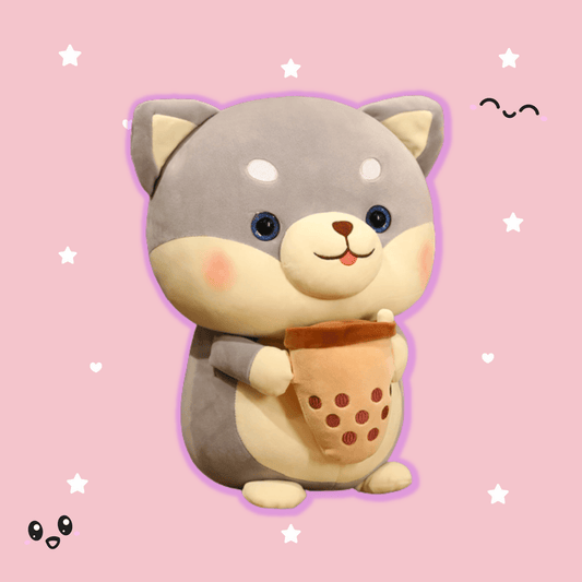 Shop Bubble Tea Shiba Dog Plush | Boba Stuffed Animal Plushie - Goodlifebean Plushie | Stuffed Animal